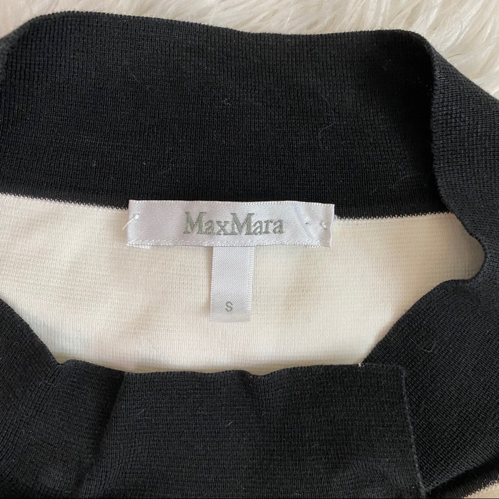 MaxMara Split Front Cropped Light Sweater - Picture 2 of 6